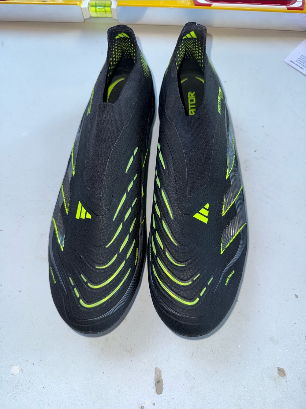 Men's Black & Neon Green Slip-On Water Shoes